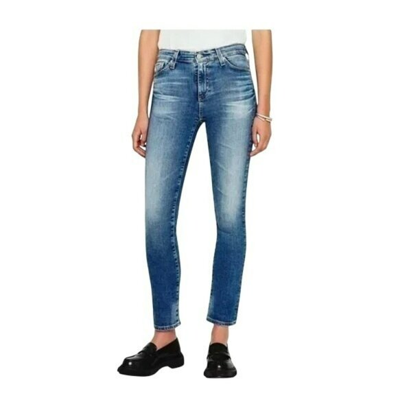 Madewell Perfect Vintage Jeans Womens 25 Blue Denim High-Rise Straight Leg - Picture 1 of 10